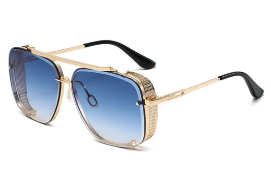 Punk Mach Six Style Metal Gradient Sunglasses