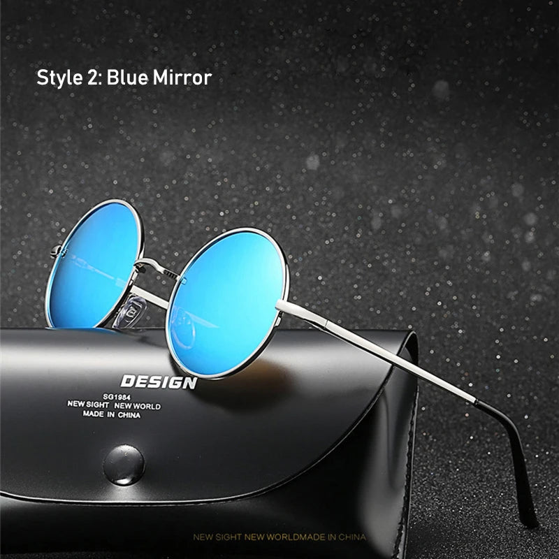 Retro Vintage Round Polarized Sunglasses